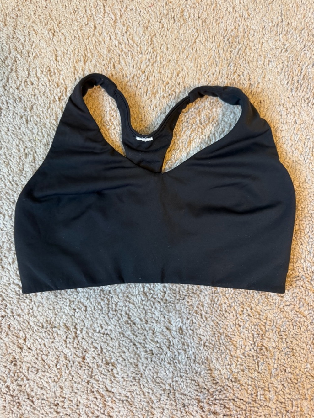Black Lululemon sports bra